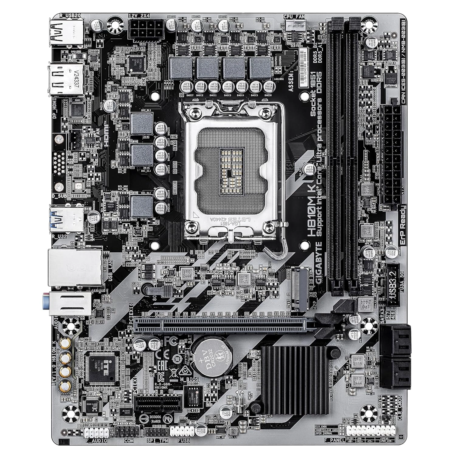 GIGABYTE H810 MK DDR5 Motherboard | Reliable Performance & DDR5 Support