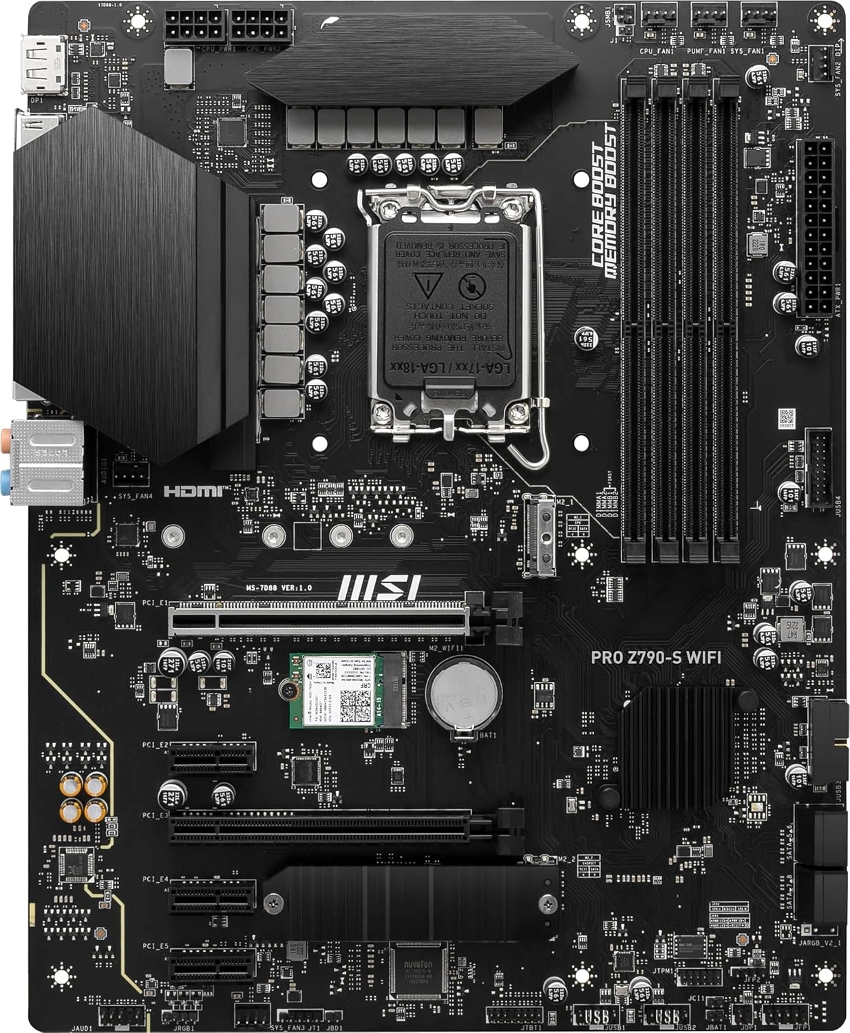 MSI Z790 S PRO WiFi Intel Z790 Motherboard