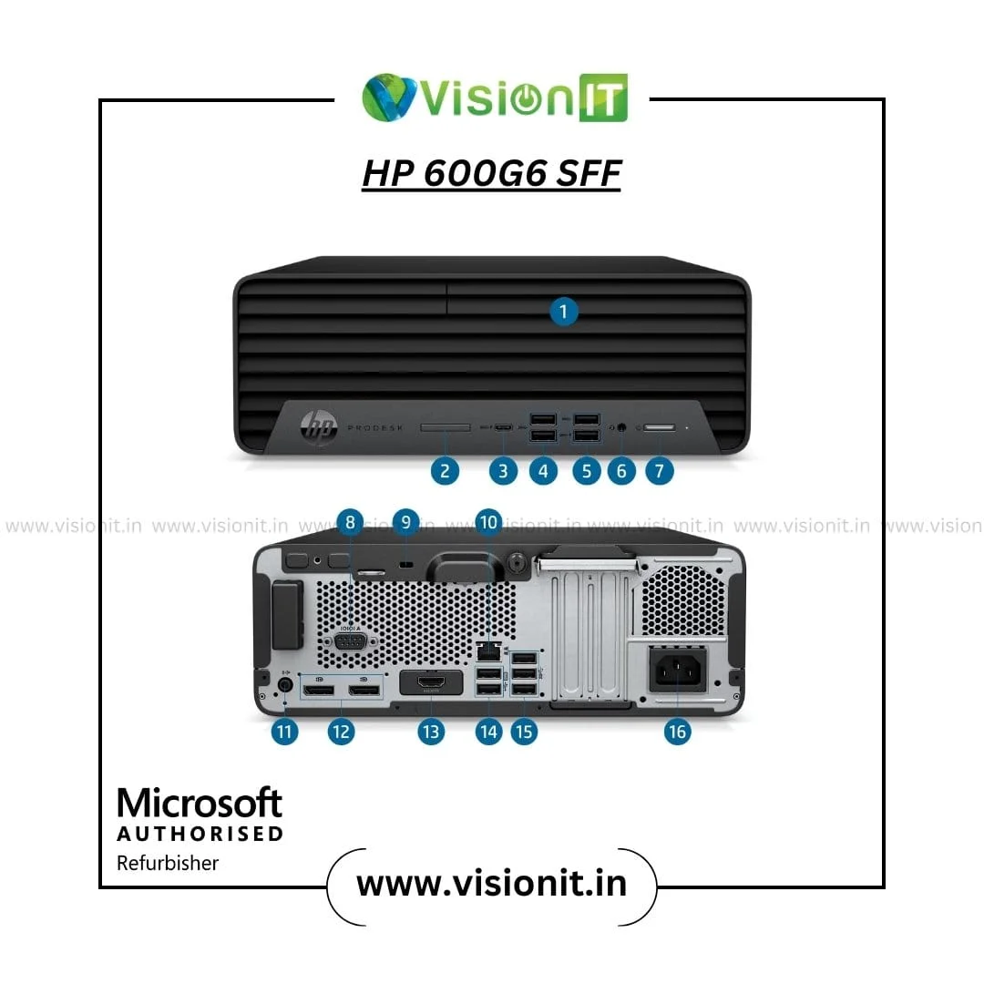 HP ProDesk 600 G6 SFF PC | 10th Gen Intel Core i3/i5/i7 | Space Saving Desktop for High | Speed Business Tasks