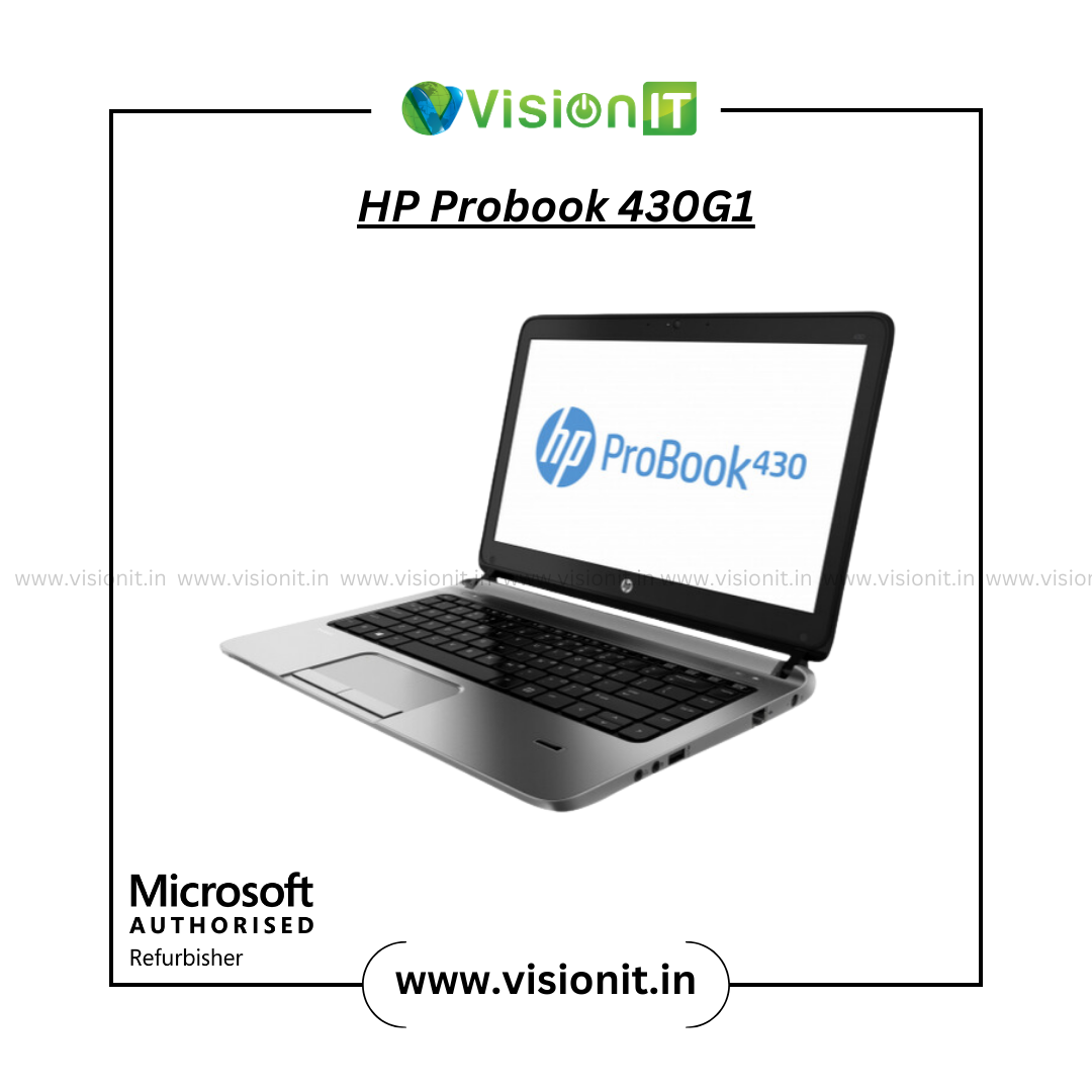 Refurbished HP ProBook 430 G1 | Intel Core i5 4200U | Customisable RAM & SSD | Preloaded Windows 10 Pro | Perfect for Work & Study - Image 2