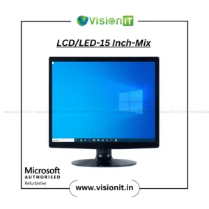 Refurbished 15-Inch LCD/LED Monitor | Mixed Brands | Compact Display