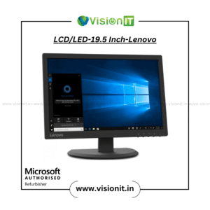 Lenovo 19.5-Inch Refurbished LCD/LED Monitor | Sharp Display | Durable & Efficient