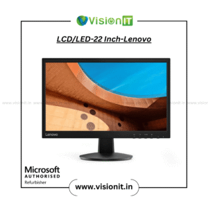 Lenovo 22-Inch Refurbished LCD/LED Monitor | Vibrant Display | Cost-Effective & Durable