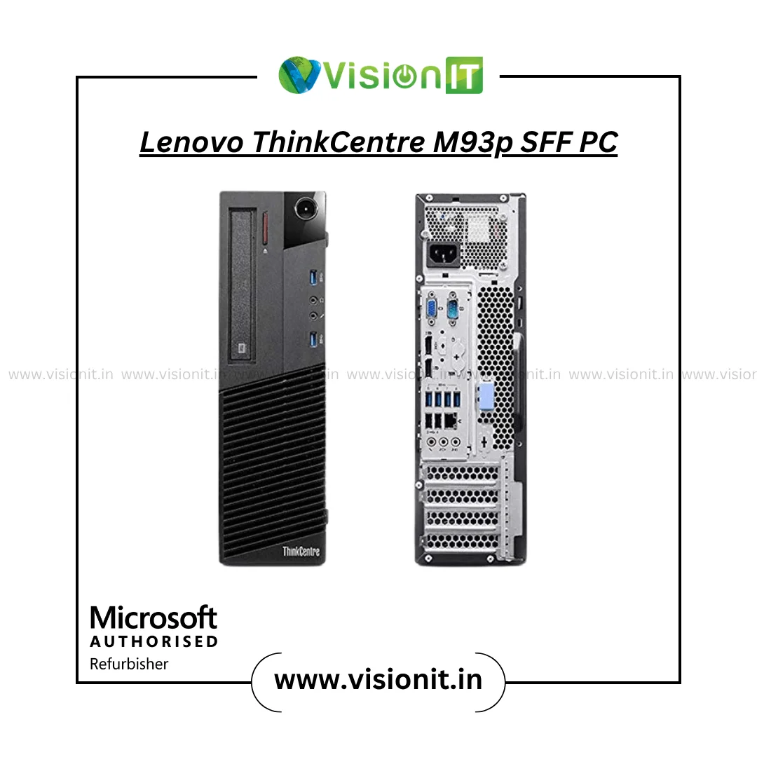 Lenovo ThinkCentre M93p SFF PC| 4th Gen Intel Core i3/i5/i7| Compact Desktop with SSD/HDD Support for Business Needs