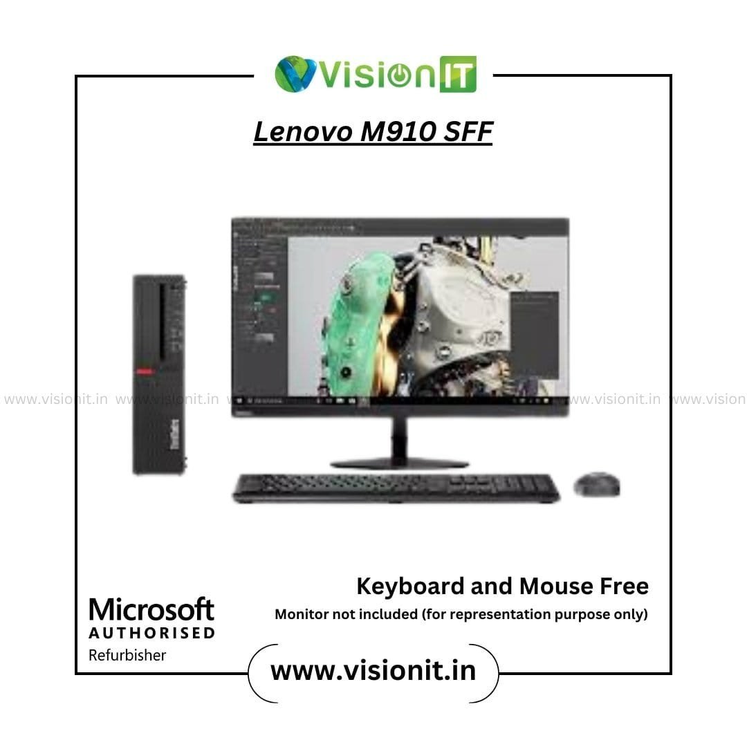 Lenovo ThinkCentre M910 SFF PC | 7th Gen Core i3/i5/i7 | Compact Form Factor for Office Work, Students & Creative Pros - Image 2