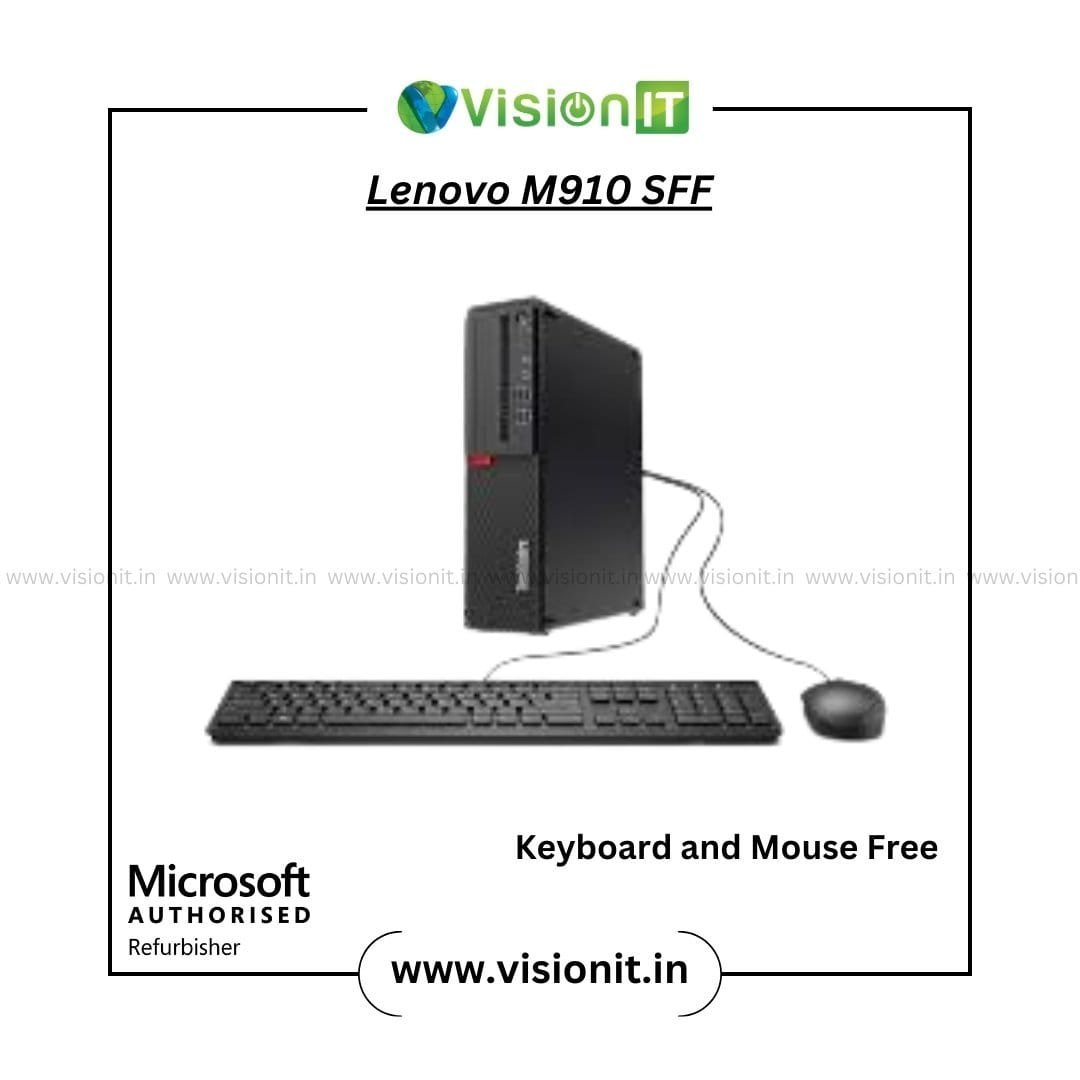 Lenovo ThinkCentre M910 SFF PC | 7th Gen Core i3/i5/i7 | Compact Form Factor for Office Work, Students & Creative Pros