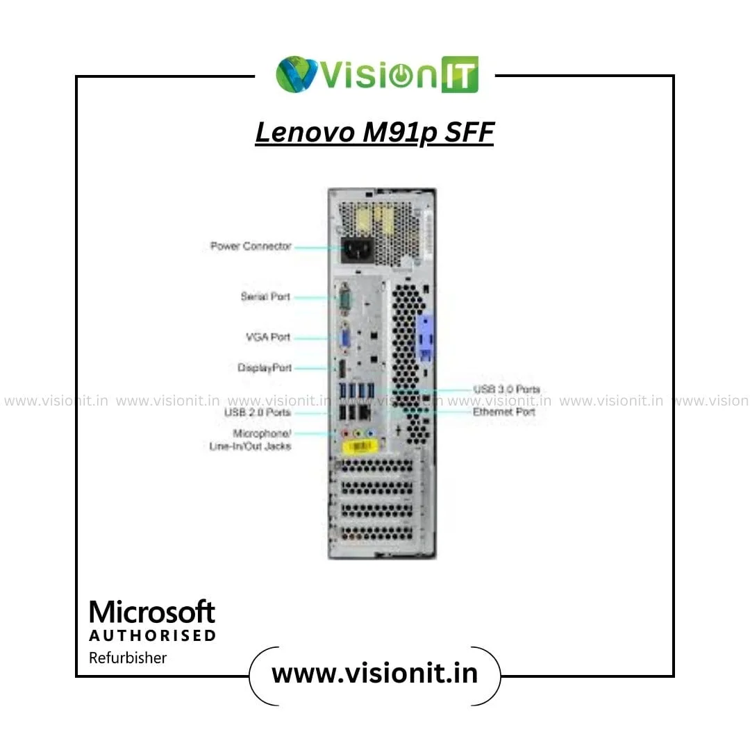 Lenovo ThinkCentre M91p SFF PC | 2nd Gen Core i3/i5/i7 | Compact Desktop for Home, Office & Education Use