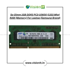 So-Dimm 1GB DDR3 PC3-10600 (1333 Mhz) RAM (Memory) For Laptop