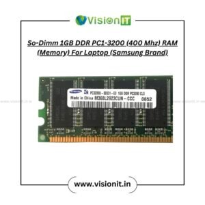 So-Dimm  1GB DDR PC1-3200 (400 Mhz) RAM (Memory) For Laptop