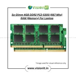 So-Dimm  4GB DDR2 PC2-5300 (667 Mhz) RAM (Memory) For Laptop