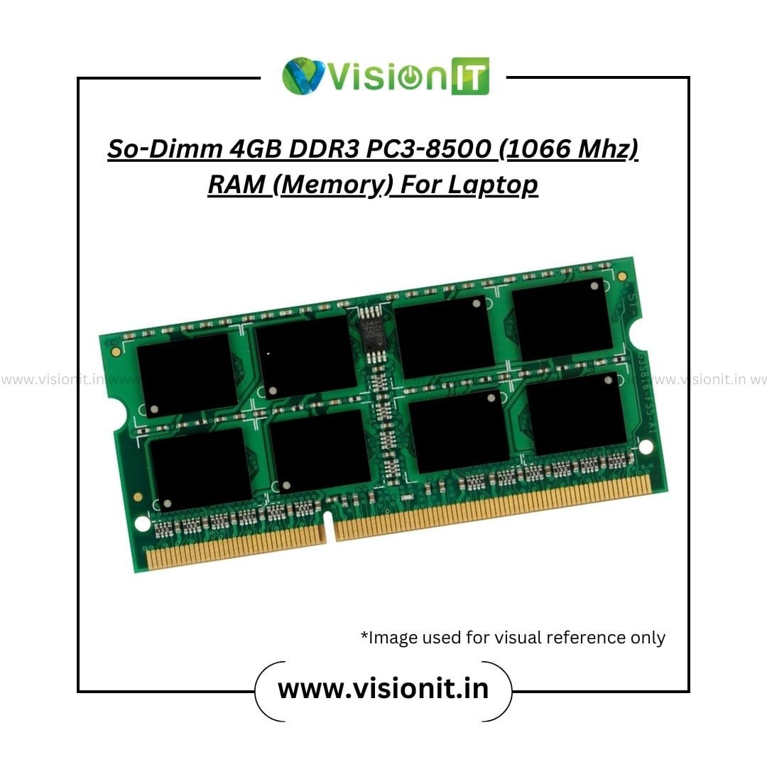 So-Dimm 4GB DDR3 PC3-8500 (1066 Mhz) RAM (Memory) For Laptop - Image 3