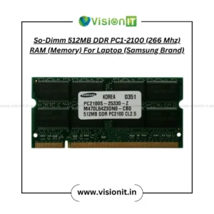 So-Dimm  512MB DDR PC1-2100 (266 Mhz) RAM (Memory) For Laptop