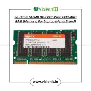 So-Dimm 512MB DDR PC1-2700 (333 Mhz) RAM (Memory) For Laptop