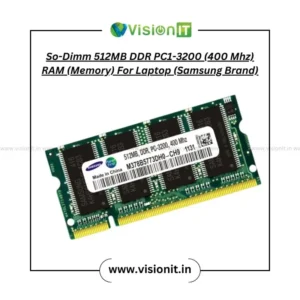 So-Dimm 512MB DDR PC1-3200 (400 Mhz) RAM (Memory) For Laptop
