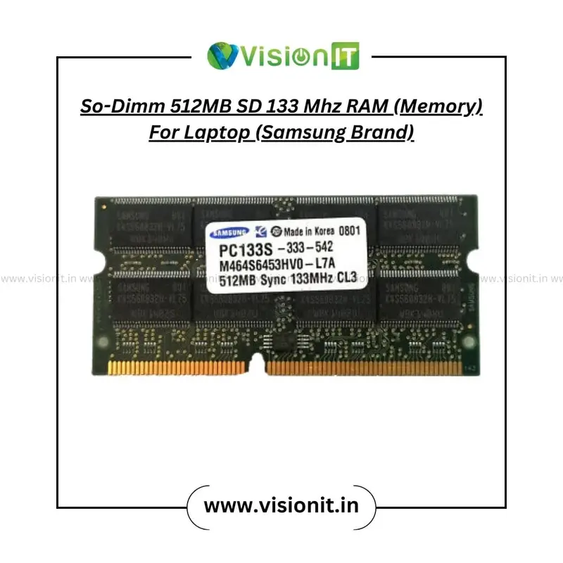 So-Dimm 512MB SD 133 Mhz RAM (Memory) For Laptop - Image 3