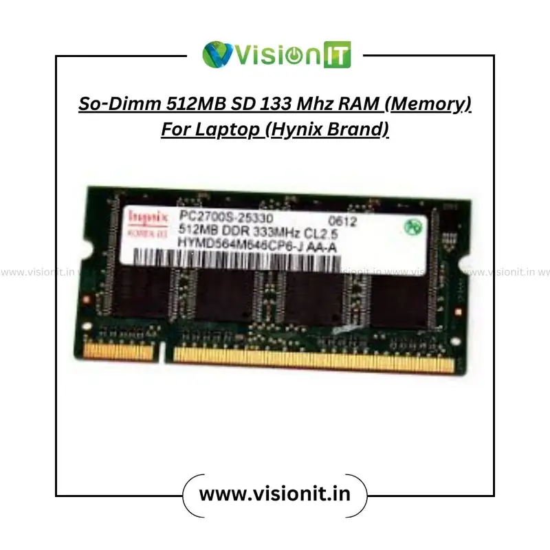 So-Dimm 512MB SD 133 Mhz RAM (Memory) For Laptop - Image 2