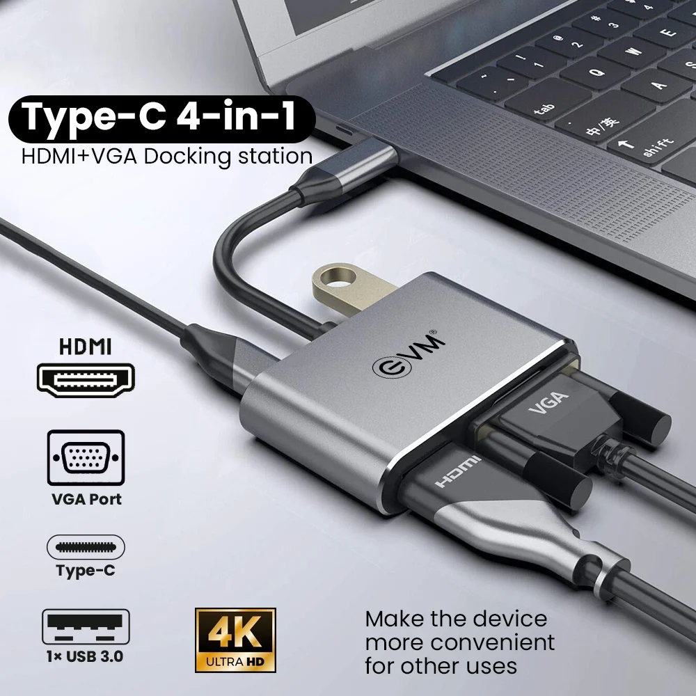 Type-C 4-in-1 (HDMI+VGA Docking station) - Image 4