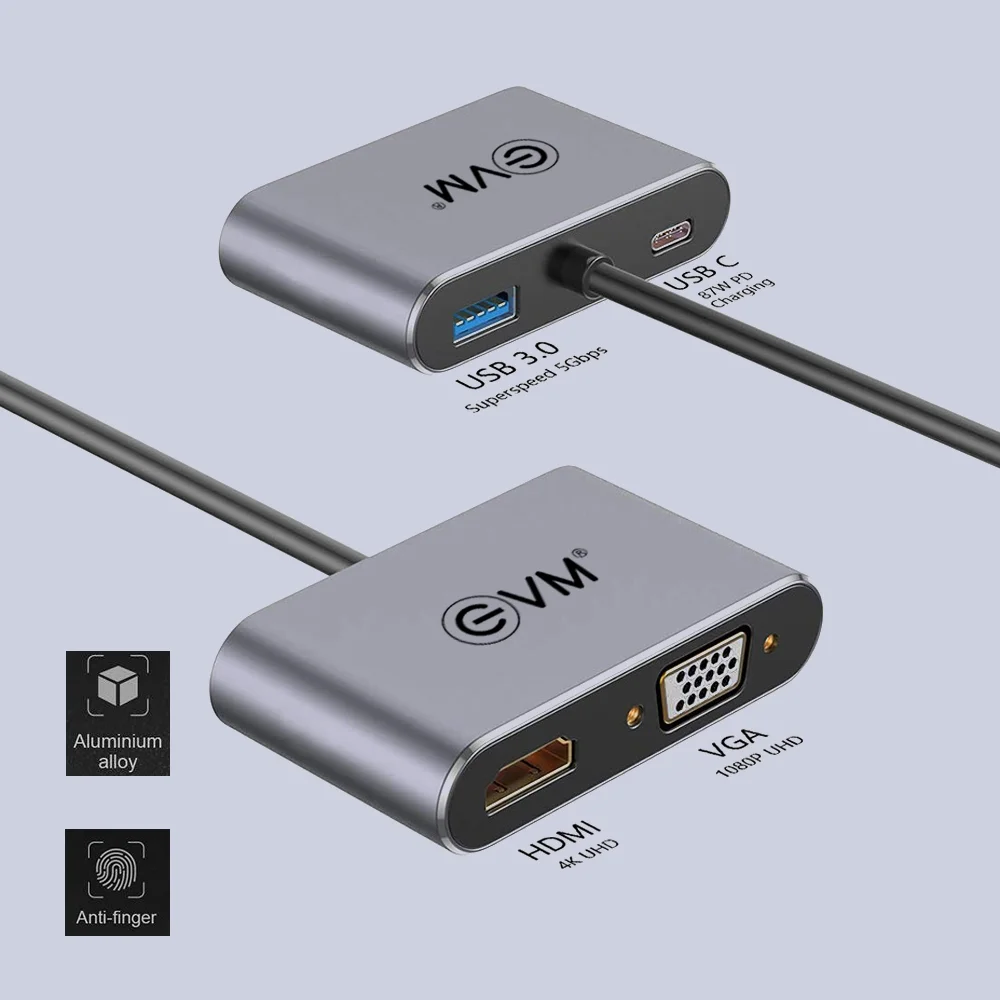 Type-C 4-in-1 (HDMI+VGA Docking station) - Image 3