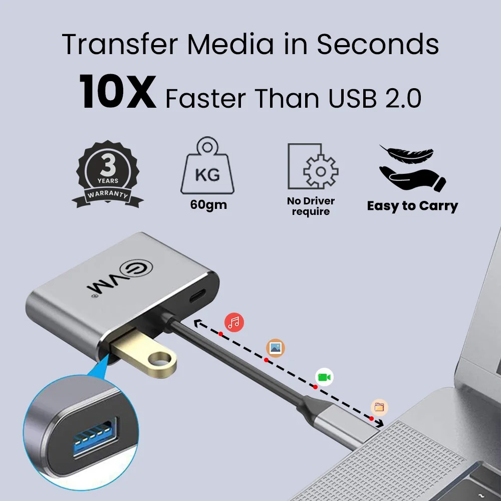Type-C 4-in-1 (HDMI+VGA Docking station) - Image 2