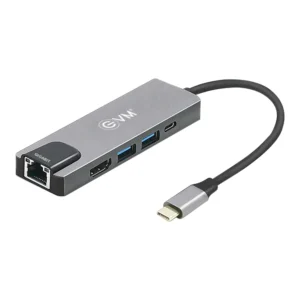 EVM Type-C 5-in-1 Docking Station USB-C Hub for Laptop
